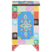 vidaXL Hand Painted Bedside Cabinet 15.7