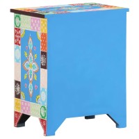 vidaXL Hand Painted Bedside Cabinet 15.7