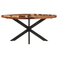 Vidaxl Dining Table 63X35.4X29.5 Solid Acacia Wood With Sheesham Finish