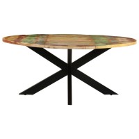 Vidaxl Dining Table Round 68.9X29.5 Solid Reclaimed Wood