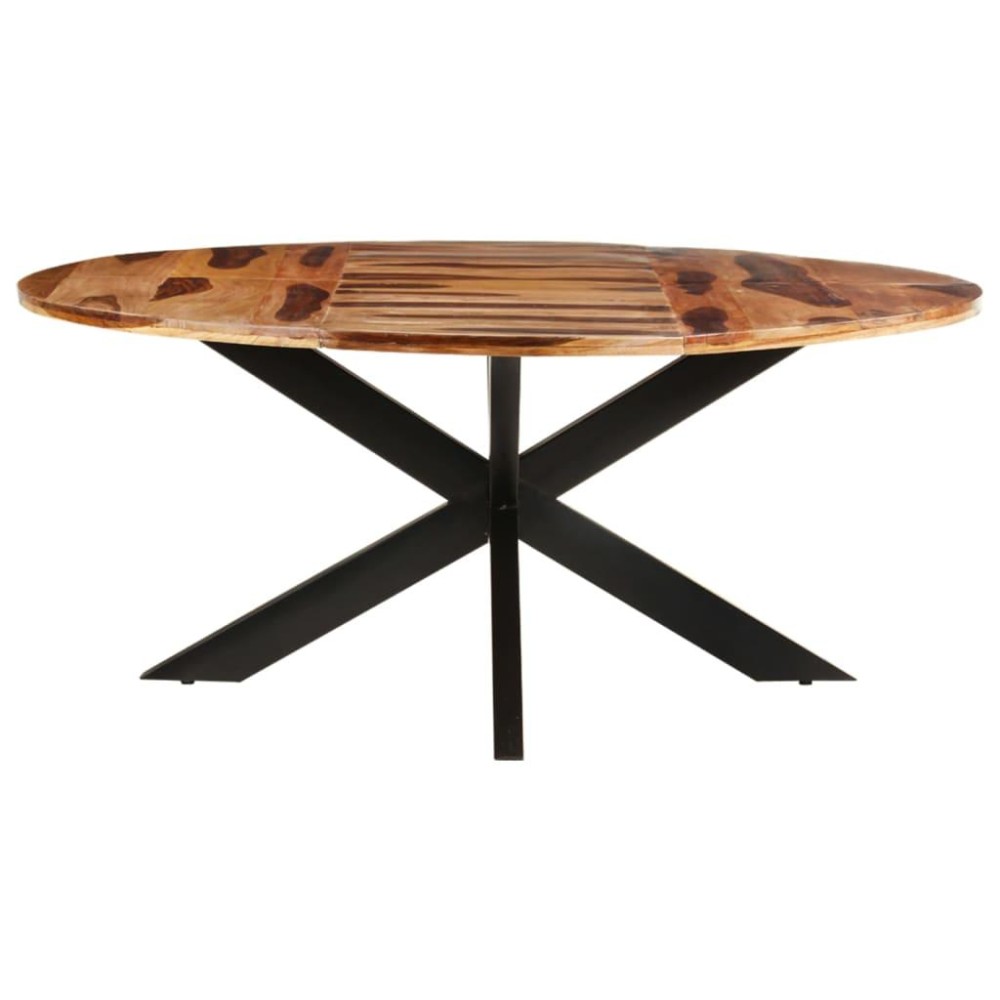 Vidaxl Dining Table Round 68.9X29.5 Acacia Wood With Honey Finish