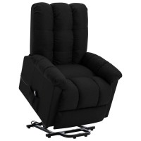 vidaXL Power Lift Recliner Black Fabric