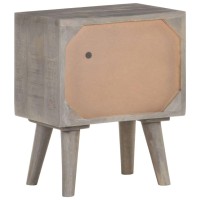 vidaXL Bedside Cabinet Gray 15.7