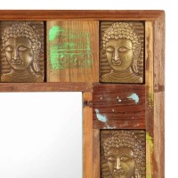 vidaXL Mirror with Buddha Cladding 31.5