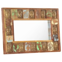 vidaXL Mirror with Buddha Cladding 31.5