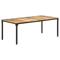 Vidaxl Dining Table 78.7X39.4X29.9 Rough Mango Wood