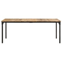 Vidaxl Dining Table 78.7X39.4X29.9 Rough Mango Wood