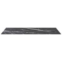 Vidaxl Table Top Black 39.4X19.7 0.2 Tempered Glass With Marble Design