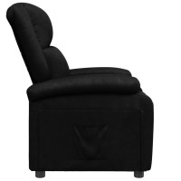 vidaXL Recliner Black Faux Leather