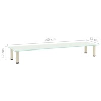 vidaXL TV Stand Frosted 55.1