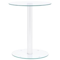 Vidaxl Coffee Table Transparent 15.7 Tempered Glass