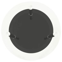 vidaXL 2-Tier Side Table Transparent & Black 15