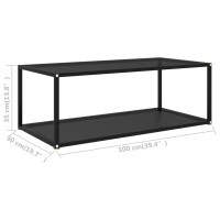 vidaXL Coffee Table Black 39.4