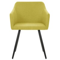 Vidaxl Dining Chairs 2 Pcs Green Fabric