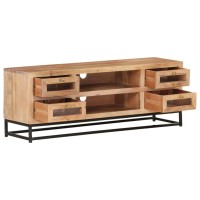 Vidaxl Tv Cabinet 43.3X11.8X15.7 Solid Acacia Wood