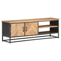 Vidaxl Tv Cabinet 47.2X11.8X15.7 Solid Acacia Wood