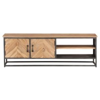 Vidaxl Tv Cabinet 47.2X11.8X15.7 Solid Acacia Wood