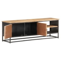 Vidaxl Tv Cabinet 47.2X11.8X15.7 Solid Acacia Wood