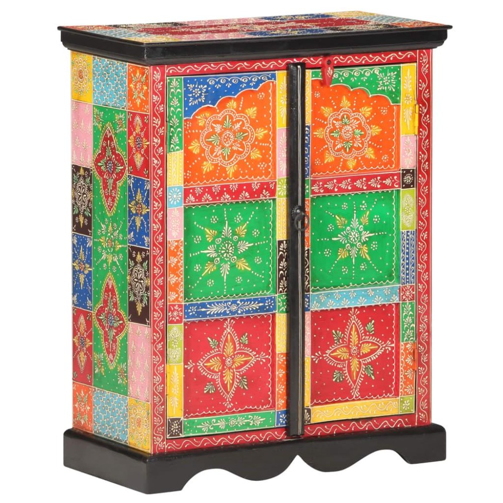 Vidaxl Hand Painted Sideboard 23.6X11.8X29.5 Solid Mango Wood