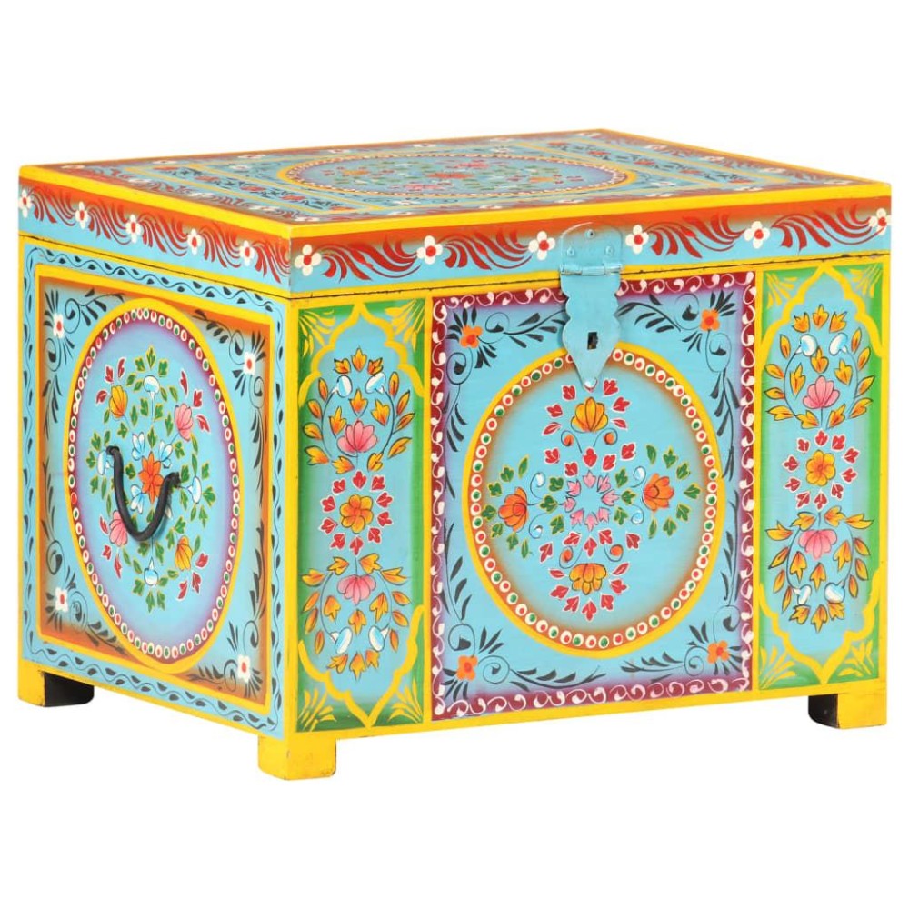 vidaXL Hand Painted Storage Box x 19.7