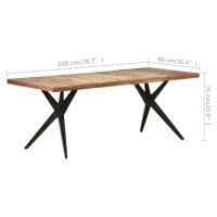 vidaXL Dining Table 78.7