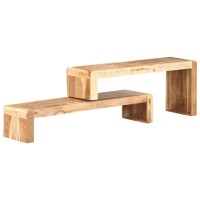 vidaXL 2 Piece TV Stand Solid Wood Acacia