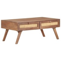 Vidaxl Coffee Table 39.4X23.6X15.7 Solid Mango Wood