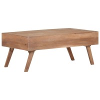 Vidaxl Coffee Table 39.4X23.6X15.7 Solid Mango Wood