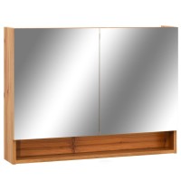 Vidaxl Led Bathroom Mirror Cabinet Oak 31.5X5.9X23.6 Mdf