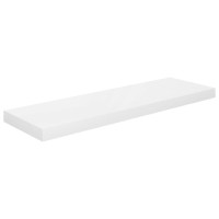 Vidaxl Floating Wall Shelf High Gloss White 31.5X9.3X1.5 Mdf