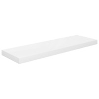 vidaXL Floating Wall Shelves 4 pcs High Gloss White 31.5