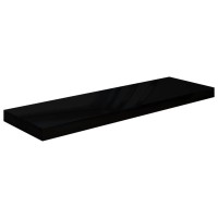Vidaxl Floating Wall Shelf High Gloss Black 31.5X9.3X1.5 Mdf