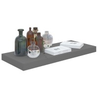 Vidaxl Floating Wall Shelf High Gloss Gray 23.6X9.3X1.5 Mdf