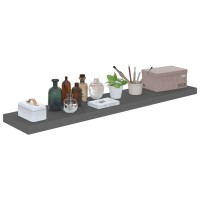 Vidaxl Floating Wall Shelf High Gloss Gray 47.2X9.3X1.5 Mdf