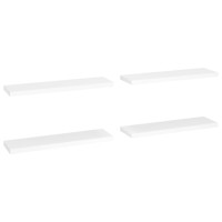 Vidaxl Floating Wall Shelves 4 Pcs White 35.4X9.3X1.5 Mdf