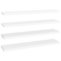 vidaXL Floating Wall Shelves 4 pcs White 47.2