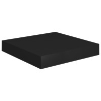 Vidaxl Floating Wall Shelf Black 9.1X9.3X1.5 Mdf