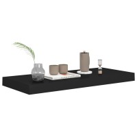 Vidaxl Floating Wall Shelf Black 23.6X9.3X1.5 Mdf