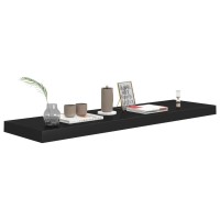 Vidaxl Floating Wall Shelf Black 35.4X9.3X1.5 Mdf