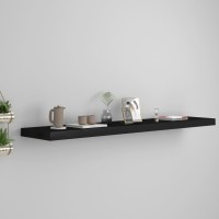 Vidaxl Floating Wall Shelf Black 47.2X9.3X1.5 Mdf