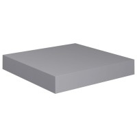 Vidaxl Floating Wall Shelf Gray 9.1X9.3X1.5 Mdf