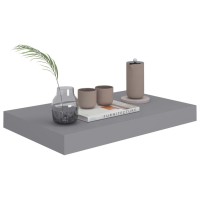 Vidaxl Floating Wall Shelf Gray 15.7X9.1X1.5 Mdf