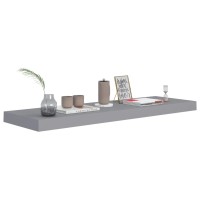 Vidaxl Floating Wall Shelf Gray 31.5X9.3X1.5 Mdf