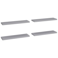 Vidaxl Floating Wall Shelves 4 Pcs Gray 35.4X9.3X1.5 Mdf