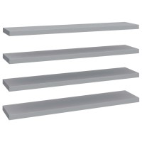 vidaXL Floating Wall Shelves 4 pcs Gray 47.2