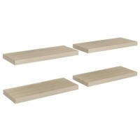 Vidaxl Floating Wall Shelves 4 Pcs Oak 23.6X9.3X1.5 Mdf