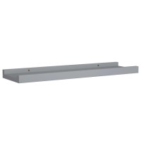 Vidaxl Picture Frame Ledge Shelves 2 Pcs Gray 15.7X3.5X1.2 Mdf