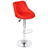 vidaXL Bar Stools 2 pcs Red Faux Leather