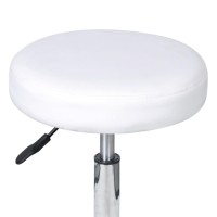 Vidaxl Office Stool White Faux Leather