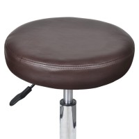 vidaXL Office Stool Brown Faux Leather